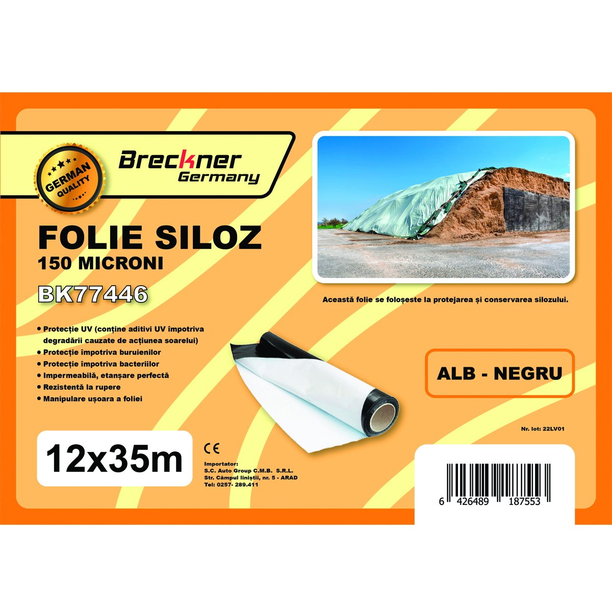 Folie siloz 12x35 m 150 microni Breckner Germany
